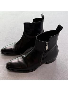 Saint Laurent Paris Black Leather Boots EU 41 8 US Italy Made Chelsea Rock Boots a25_saint-laurent_a25-saint-  main image 2